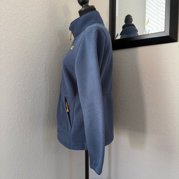 LL Bean Mountain Classic Fleece Full Zip Jacket Navy Blue Small - Picture 7 of 14